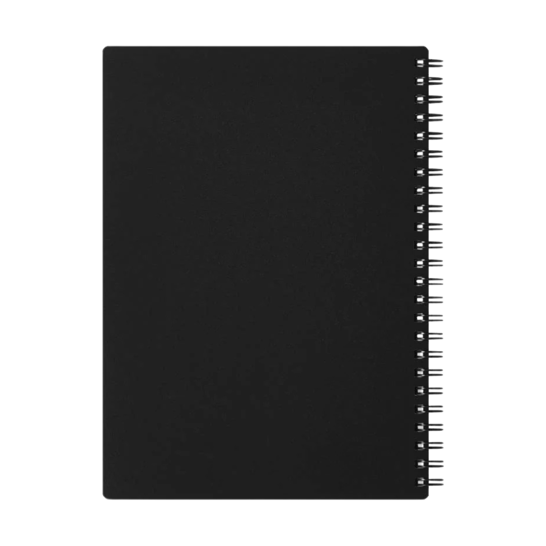Maruman Mnemosyne A5 Notebook in Lined (Black) — Maruman notes/memos — premium stationery and lifestyle, at Cityluxe Singapore