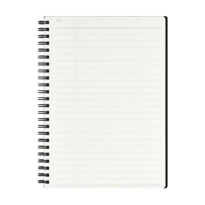 Maruman Mnemosyne A5 Notebook in Ruled (Black) — Maruman notes/memos — premium stationery and lifestyle, at Cityluxe Singapore