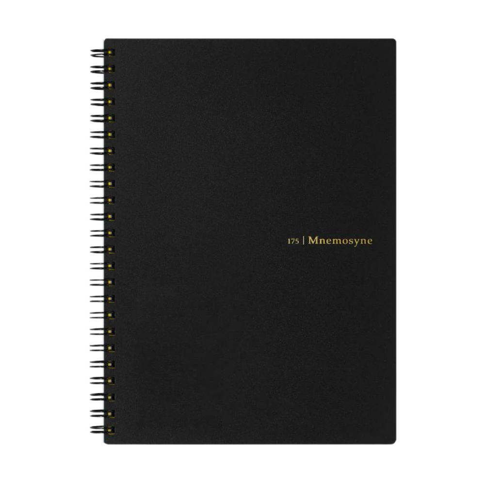 Maruman Mnemosyne A5 Notebook in Ruled (Black) — Maruman notes/memos — premium stationery and lifestyle, at Cityluxe Singapore