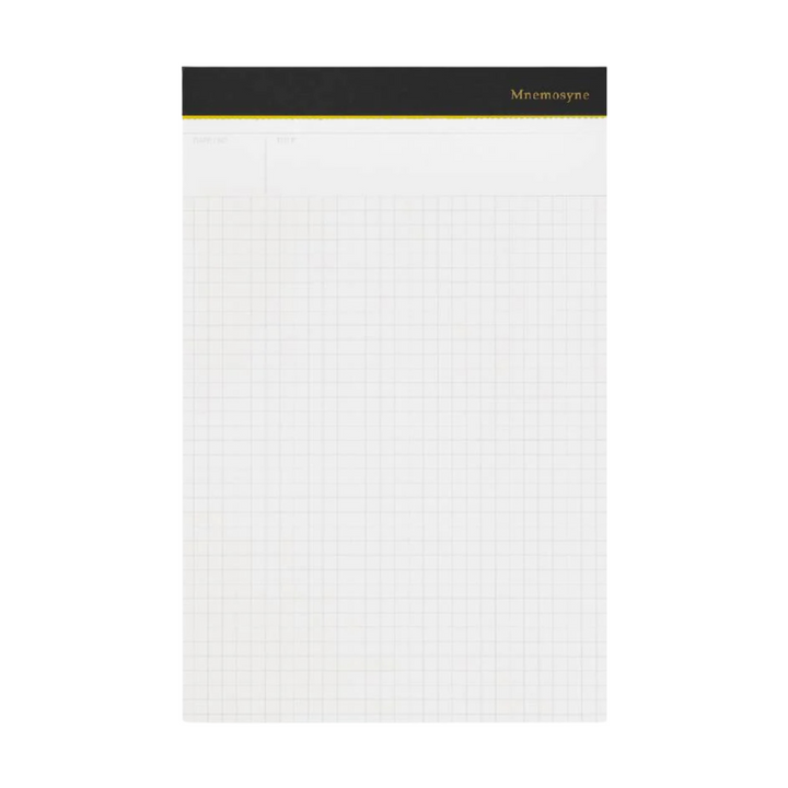 Maruman Mnemosyne A5 Notepad in Graph (Black) — Maruman notes/memos — premium stationery and lifestyle, at Cityluxe Singapore