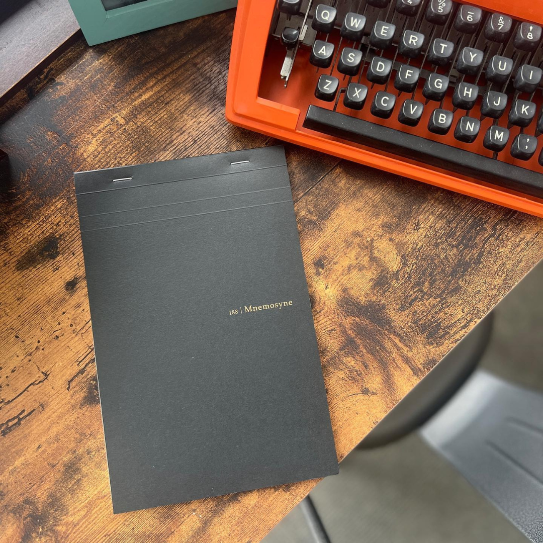 Maruman Mnemosyne A5 Notepad in Graph (Black) — Maruman notes/memos — premium stationery and lifestyle, at Cityluxe Singapore