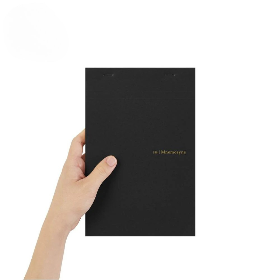 Maruman Mnemosyne A5 Notepad in Graph (Black) — Maruman notes/memos — premium stationery and lifestyle, at Cityluxe Singapore