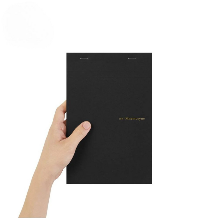 Maruman Mnemosyne A5 Notepad in Graph (Black) — Maruman notes/memos — premium stationery and lifestyle, at Cityluxe Singapore