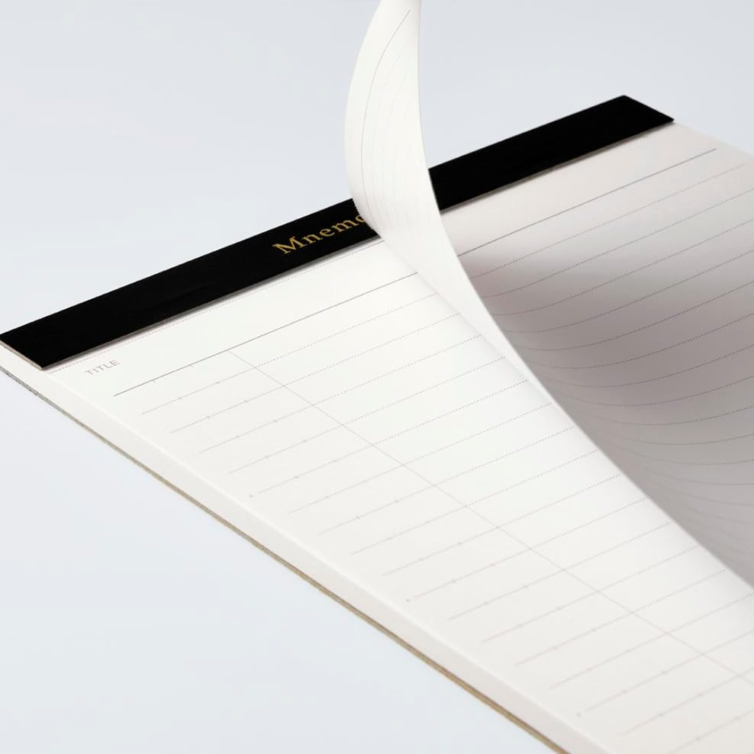 Maruman Mnemosyne A5 Notepad Refill in Ruled / Pack of 3 — Maruman notes/memos — premium stationery and lifestyle, at Cityluxe Singapore