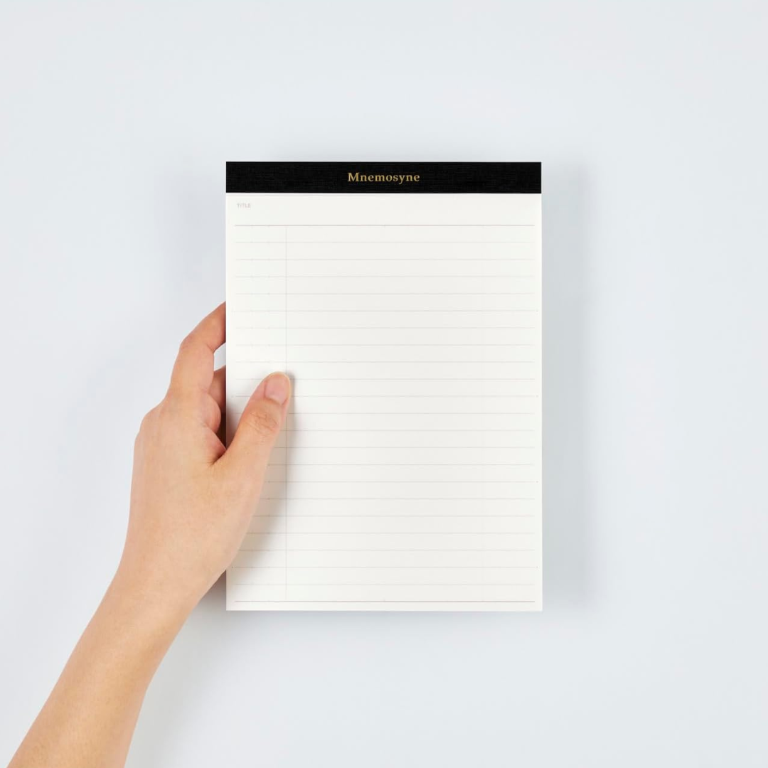 Maruman Mnemosyne A5 Notepad Refill in Ruled / Pack of 3 — Maruman notes/memos — premium stationery and lifestyle, at Cityluxe Singapore