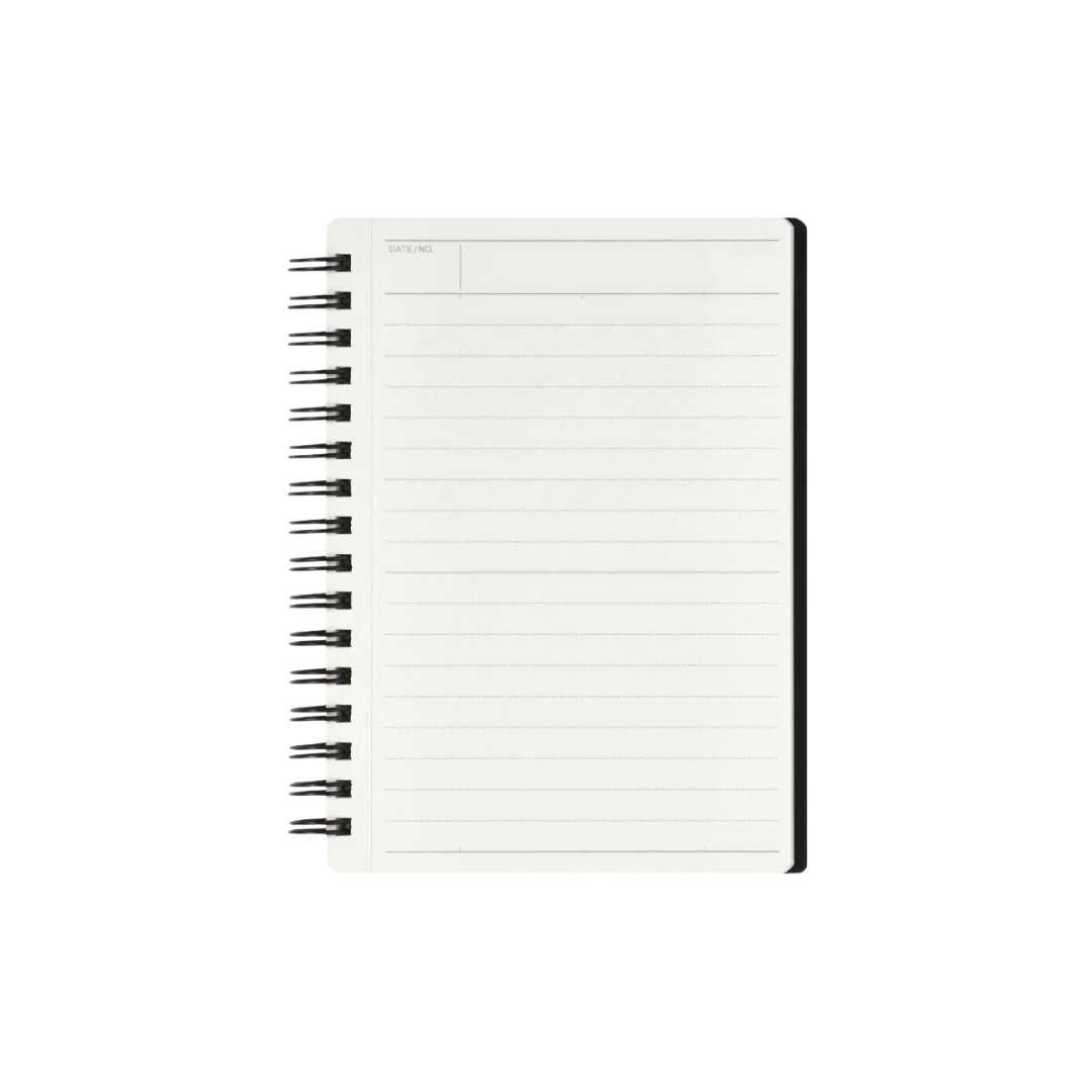 Maruman Mnemosyne A6 Notebook in Lined (Black) — Maruman notes/memos — premium stationery and lifestyle, at Cityluxe Singapore