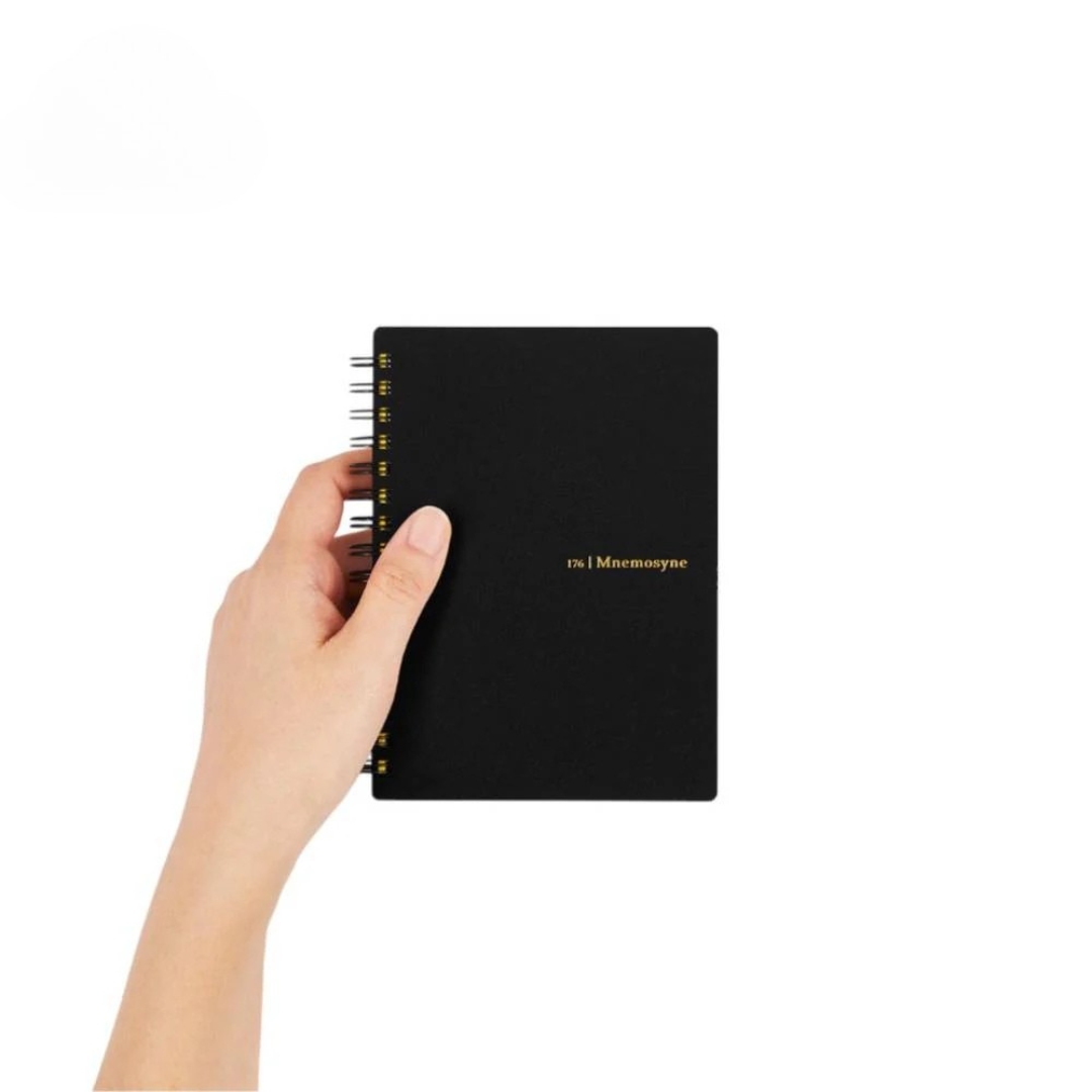 Maruman Mnemosyne A6 Notebook in Lined (Black) — Maruman notes/memos — premium stationery and lifestyle, at Cityluxe Singapore
