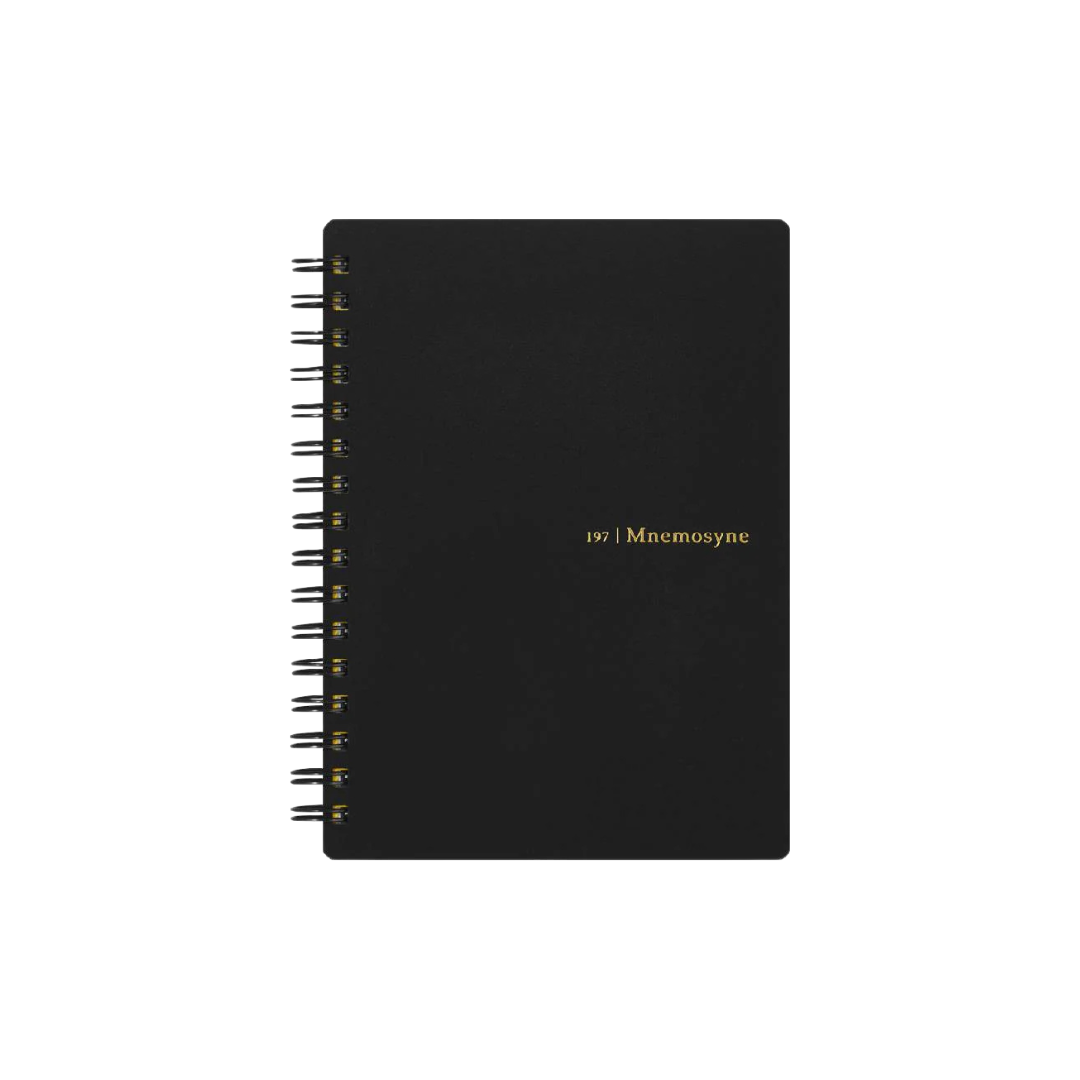 Maruman Mnemosyne A6 Notebook in Ruled (Black) — Maruman notes/memos — premium stationery and lifestyle, at Cityluxe Singapore