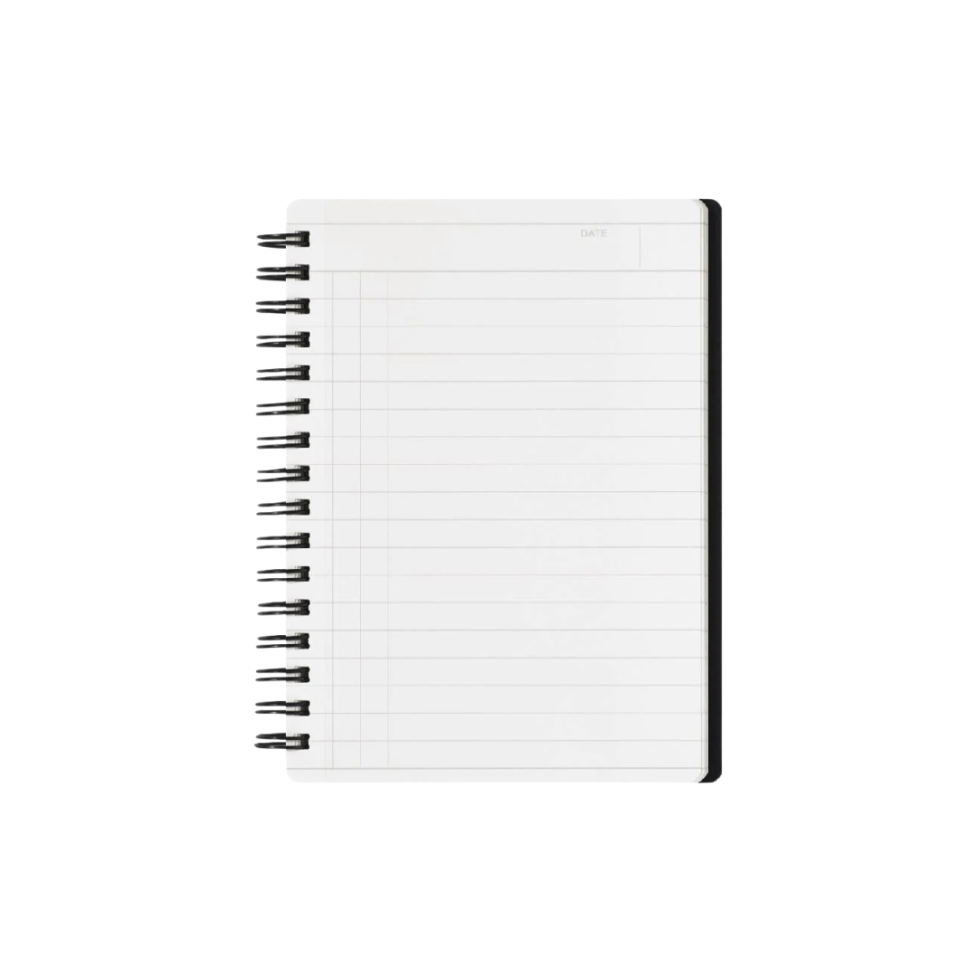 Maruman Mnemosyne A6 Notebook in Ruled (Black) — Maruman notes/memos — premium stationery and lifestyle, at Cityluxe Singapore