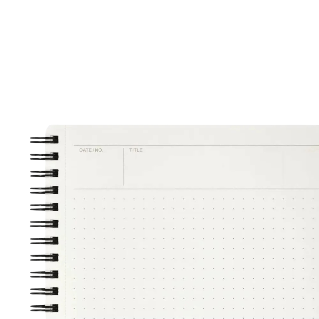 Maruman Mnemosyne B5 Notebook in Dot Grid (Black) — Maruman notes/memos — premium stationery and lifestyle, at Cityluxe Singapore