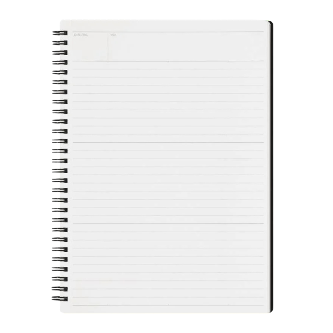 Maruman Mnemosyne B5 Notebook in Lined (Black) — Maruman notes/memos — premium stationery and lifestyle, at Cityluxe Singapore