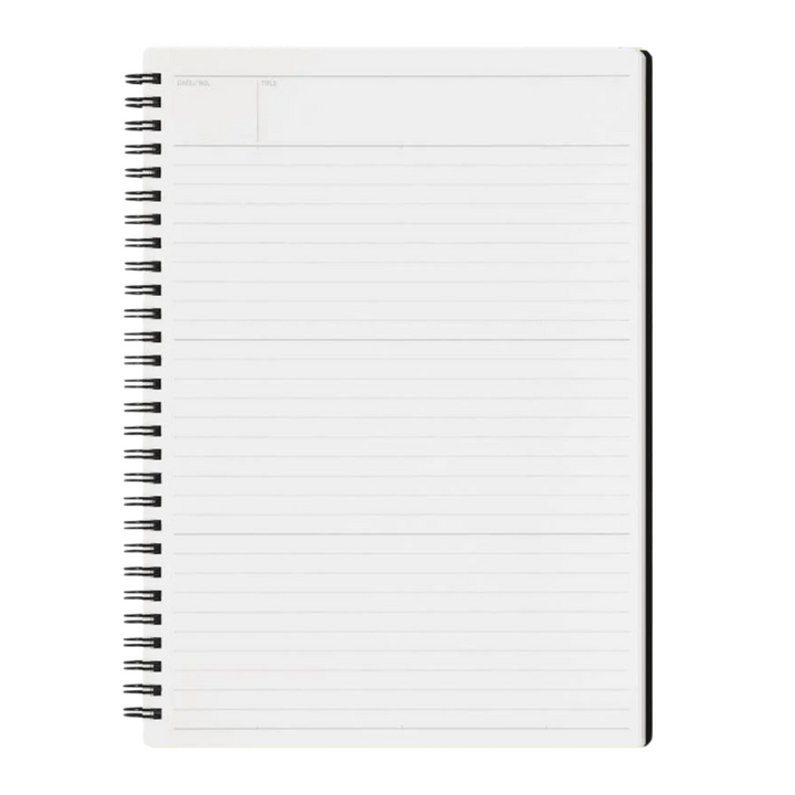 Maruman Mnemosyne B5 Notebook in Lined (Black) — Maruman notes/memos — premium stationery and lifestyle, at Cityluxe Singapore