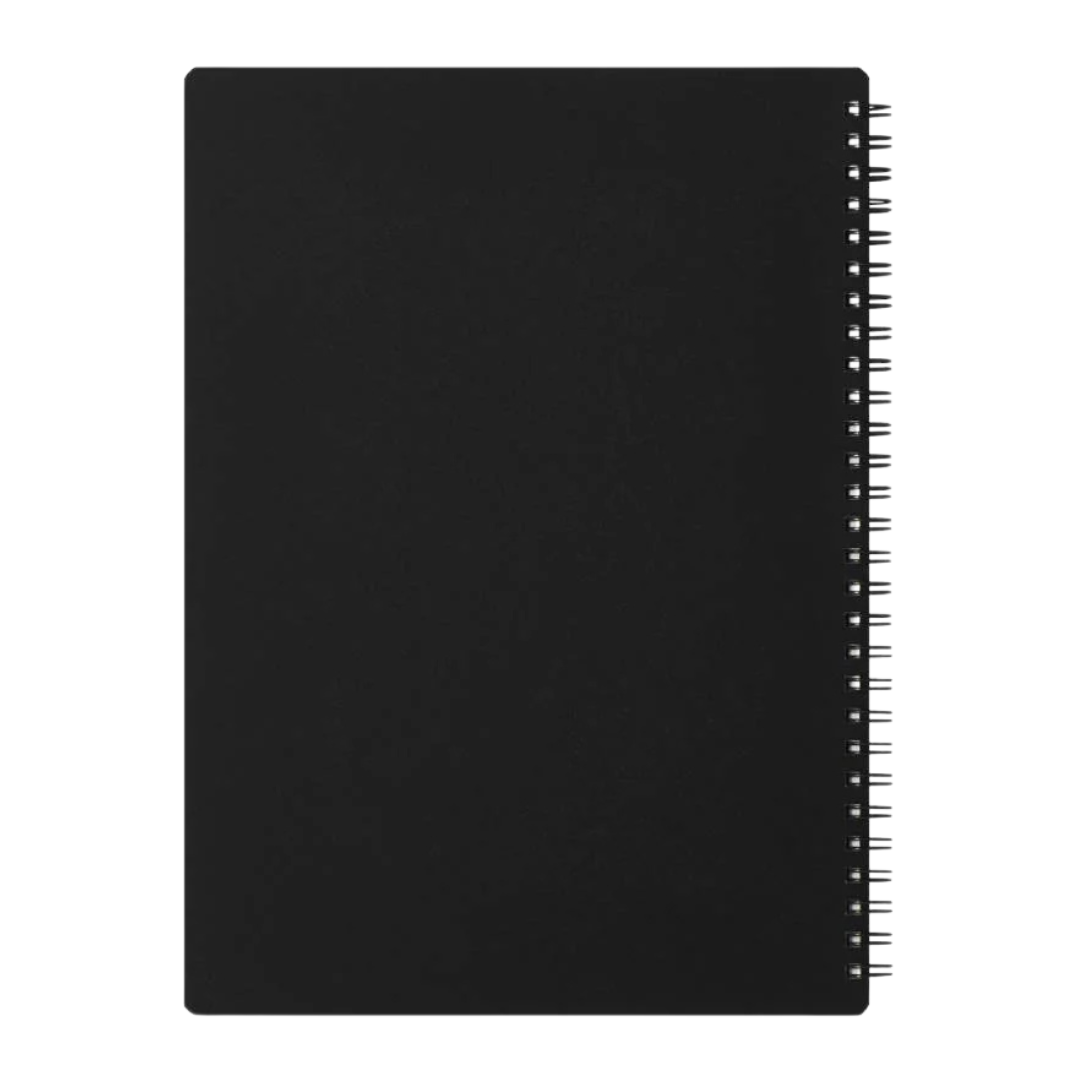 Maruman Mnemosyne B5 Notebook in Lined (Black) — Maruman notes/memos — premium stationery and lifestyle, at Cityluxe Singapore