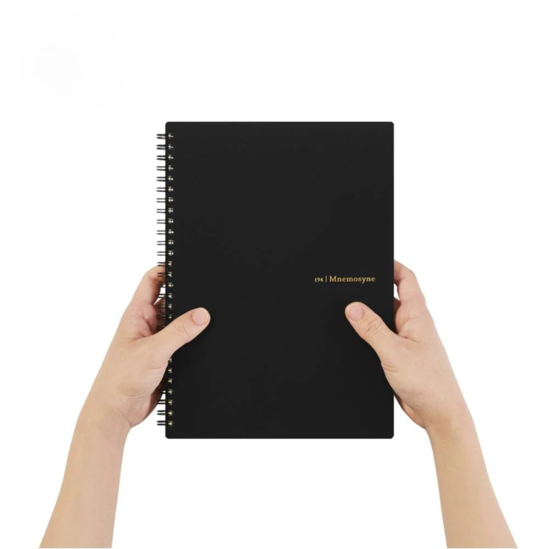 Maruman Mnemosyne B5 Notebook in Lined (Black) — Maruman notes/memos — premium stationery and lifestyle, at Cityluxe Singapore