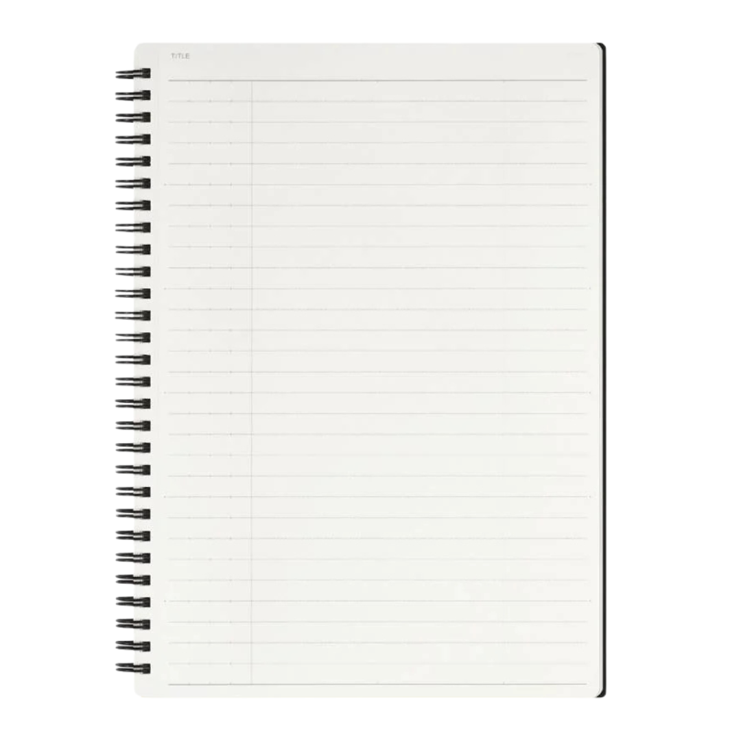 Maruman Mnemosyne B5 Notebook in Ruled (Black) — Maruman notes/memos — premium stationery and lifestyle, at Cityluxe Singapore