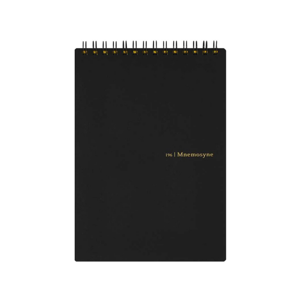 Maruman Mnemosyne B6 Twin Ring Memo Pad in Lined (Black) — Maruman notes/memos — premium stationery and lifestyle, at Cityluxe Singapore