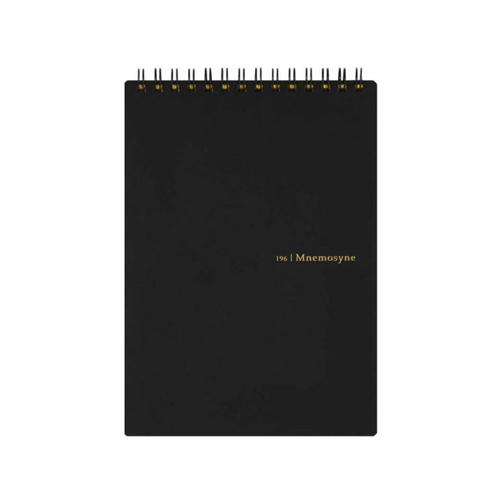Maruman Mnemosyne B6 Twin Ring Memo Pad in Lined (Black) — Maruman notes/memos — premium stationery and lifestyle, at Cityluxe Singapore