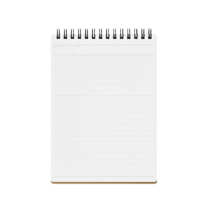 Maruman Mnemosyne B6 Twin Ring Memo Pad - Lined (Black)