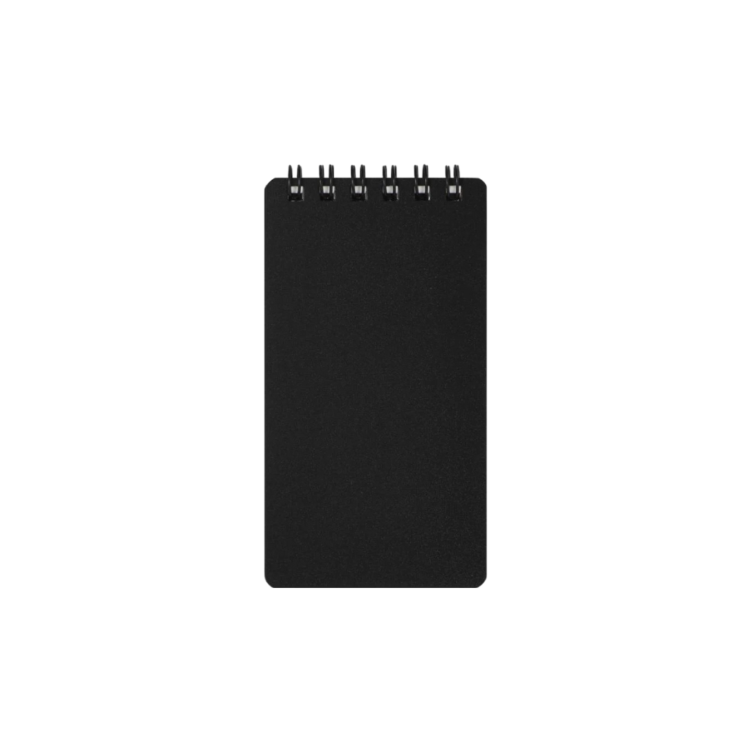 Maruman Mnemosyne Modified A7 Twin Ring Memo Pad in Lined (Black) — Maruman notes/memos — premium stationery and lifestyle, at Cityluxe Singapore