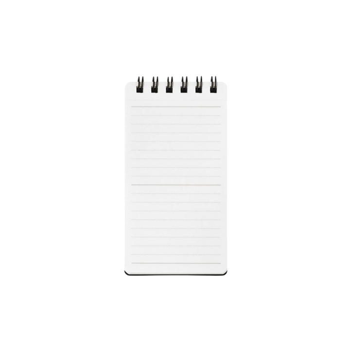 Maruman Mnemosyne Modified A7 Twin Ring Memo Pad in Lined (Black) — Maruman notes/memos — premium stationery and lifestyle, at Cityluxe Singapore