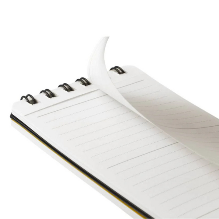 Maruman Mnemosyne Modified A7 Twin Ring Memo Pad in Lined (Black) — Maruman notes/memos — premium stationery and lifestyle, at Cityluxe Singapore
