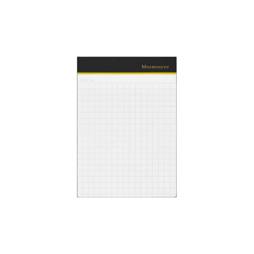 Maruman Mnemosyne Modified B7 Memo Pad in Graph (Black) — Maruman notes/memos — premium stationery and lifestyle, at Cityluxe Singapore