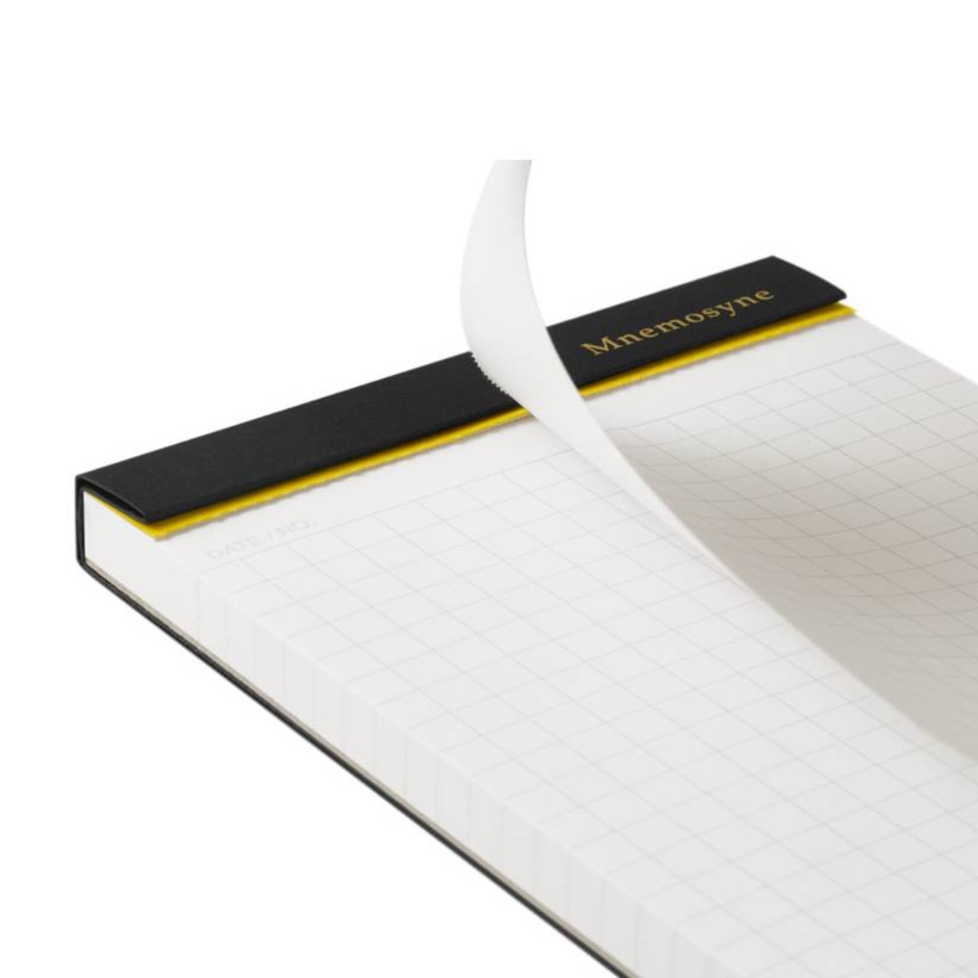Maruman Mnemosyne Modified B7 Memo Pad in Graph (Black) — Maruman notes/memos — premium stationery and lifestyle, at Cityluxe Singapore