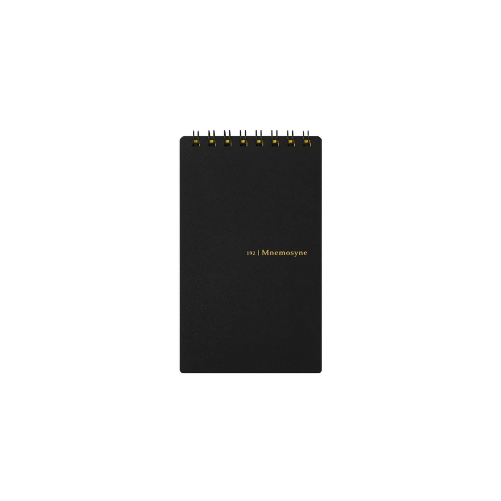 Maruman Mnemosyne Modified B7 Twin Ring Memo Pad in Lined (Black) — Maruman notes/memos — premium stationery and lifestyle, at Cityluxe Singapore