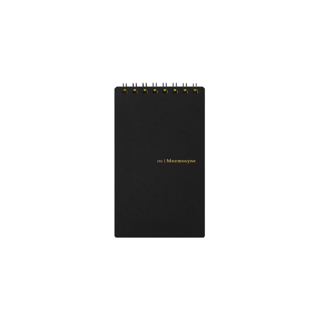 Maruman Mnemosyne Modified B7 Twin Ring Memo Pad in Lined (Black) — Maruman notes/memos — premium stationery and lifestyle, at Cityluxe Singapore