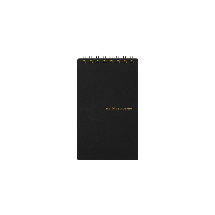 Maruman Mnemosyne Modified B7 Twin Ring Memo Pad in Lined (Black) — Maruman notes/memos — premium stationery and lifestyle, at Cityluxe Singapore