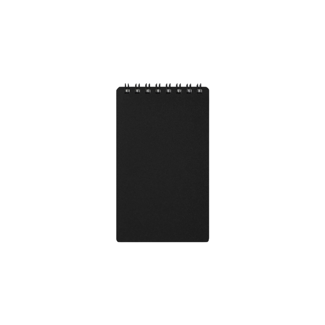 Maruman Mnemosyne Modified B7 Twin Ring Memo Pad in Lined (Black) — Maruman notes/memos — premium stationery and lifestyle, at Cityluxe Singapore