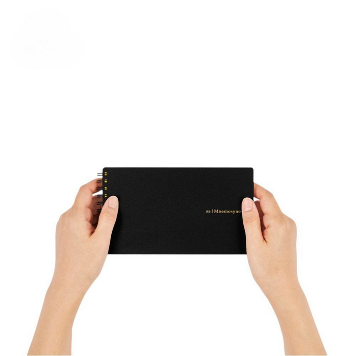 Maruman Mnemosyne Notebook in Horizontal (Black) — Maruman notes/memos — premium stationery and lifestyle, at Cityluxe Singapore