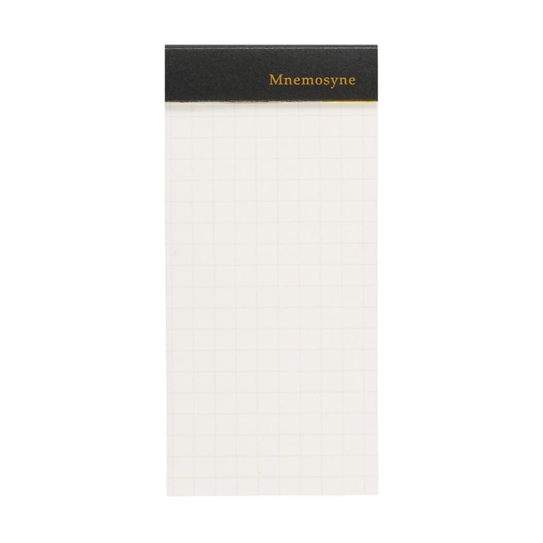 Maruman Mnemosyne Modified A8 Memo Pad in Graph (Black) — Maruman notes/memos — premium stationery and lifestyle, at Cityluxe Singapore