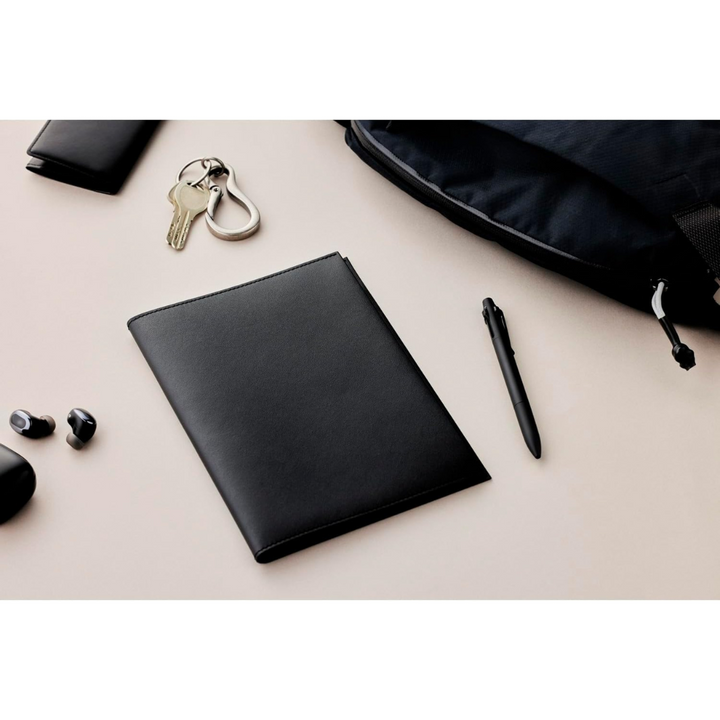 Maruman Mnemosyne Notepad Holder with A5 Ruled Notepad (Black) — Maruman notes/memos — premium stationery and lifestyle, at Cityluxe Singapore