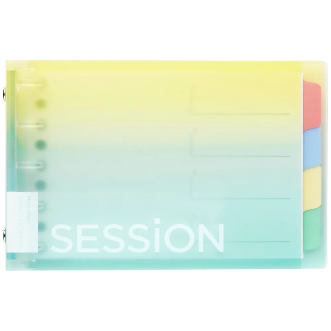 Maruman Mini size Binder SESSiON MINI Lemon Soda — Maruman binder — premium stationery and lifestyle, at Cityluxe Singapore