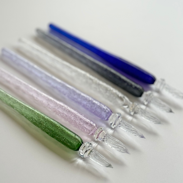 将图片加载到图库查看器，Matsubokkuri Tsubutsubu Glass Fountain Pen - Clear Black [Pre-Order]
