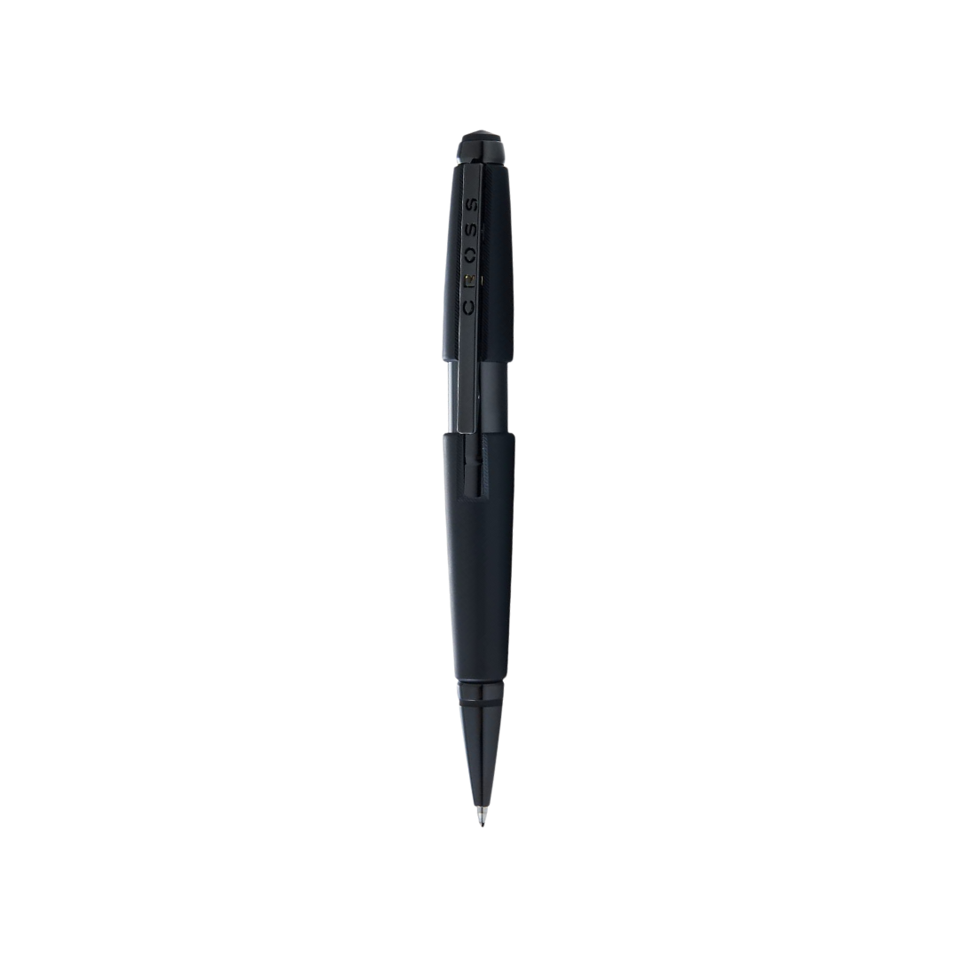 Cross Edge Gel Rollerball Pen in Matte Black Lacquer — Cross rollerball pen — fluid gel ink writing instrument, at Cityluxe Singapore