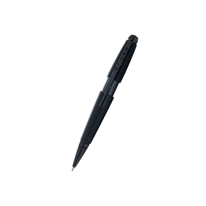 Cross Edge Gel Rollerball Pen in Matte Black Lacquer — Cross rollerball pen — fluid gel ink writing instrument, at Cityluxe Singapore