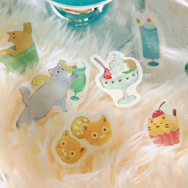 BGM Foil Stamping Flake Seal: Nyan Cafe - Melon — in use