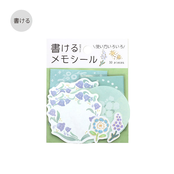 Load image into Gallery viewer, BGM Foil Stamping Memo Seal: Flower Weather - Midori
