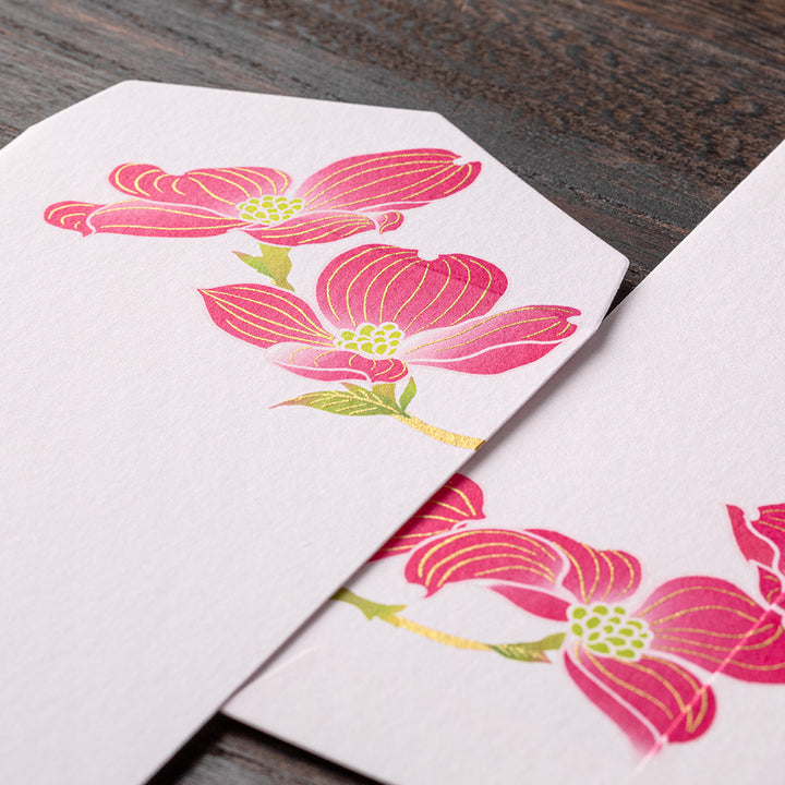 Midori Envelope in Silk-printing  Flowering Dogwood — Midori envelopes — premium stationery and lifestyle, at Cityluxe Singapore