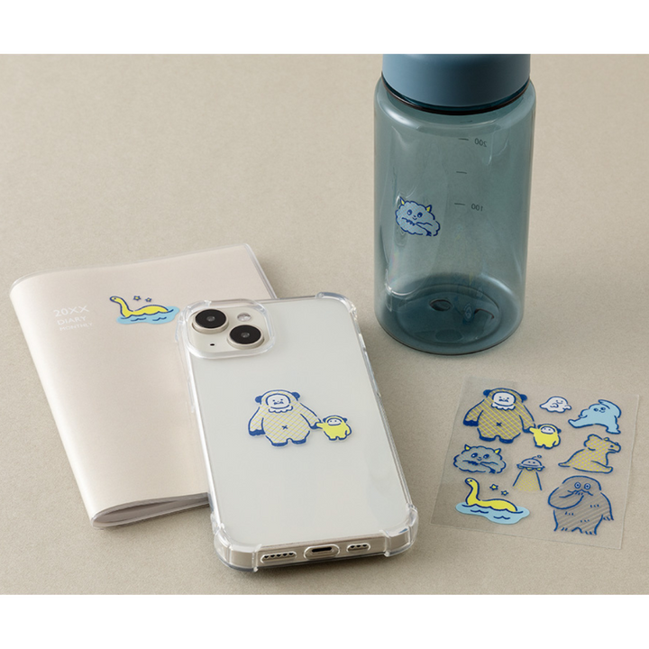 Midori Glossy Transfer Sticker in Monster — Midori decorative sticker — for journaling, planners and scrapbooking, at Cityluxe Singapore