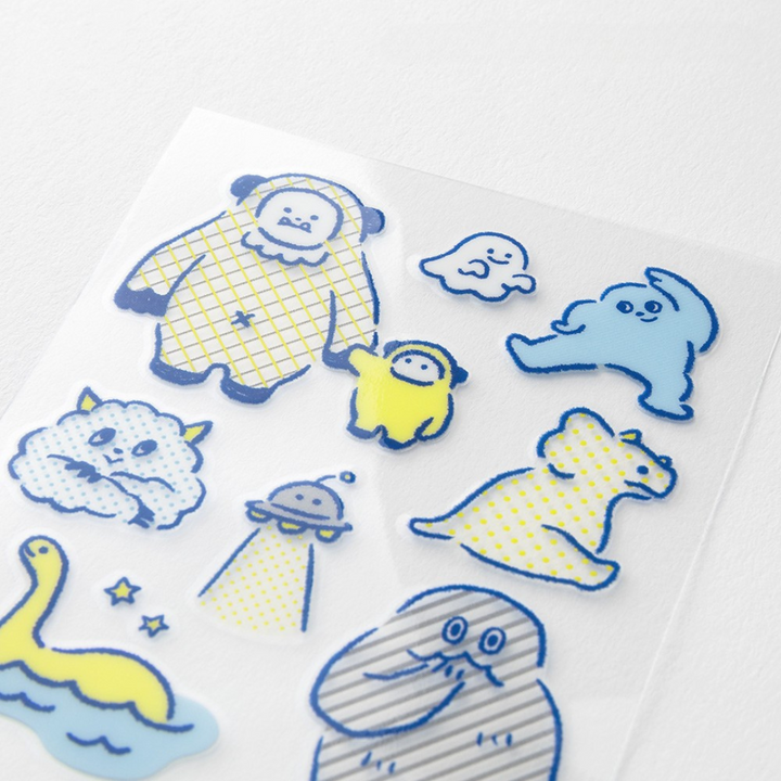 Midori Glossy Transfer Sticker in Monster — Midori decorative sticker — for journaling, planners and scrapbooking, at Cityluxe Singapore