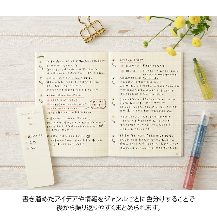 Midori Join Dots Connecting Pen in Dusty — Midori connecting pen — premium stationery and lifestyle, at Cityluxe Singapore