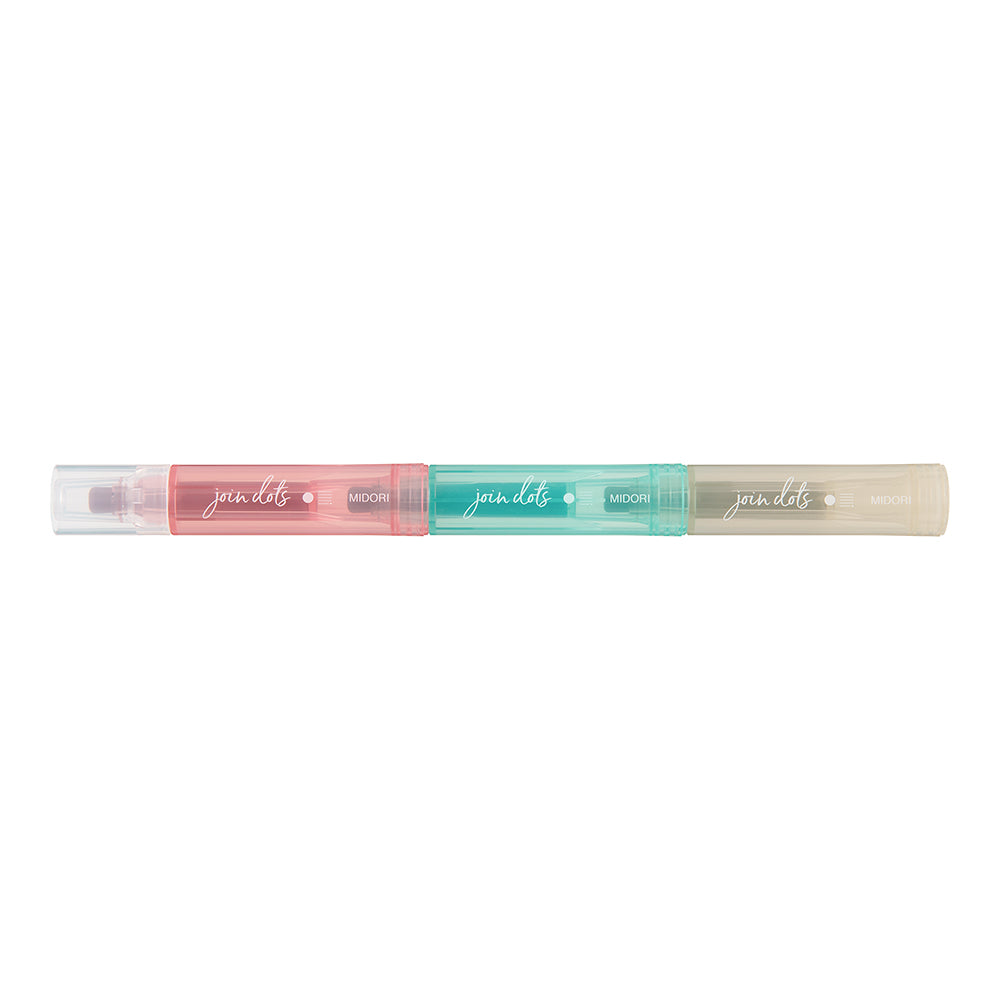 Midori Join Dots Connecting Pen in Milky — Midori connecting pen — premium stationery and lifestyle, at Cityluxe Singapore