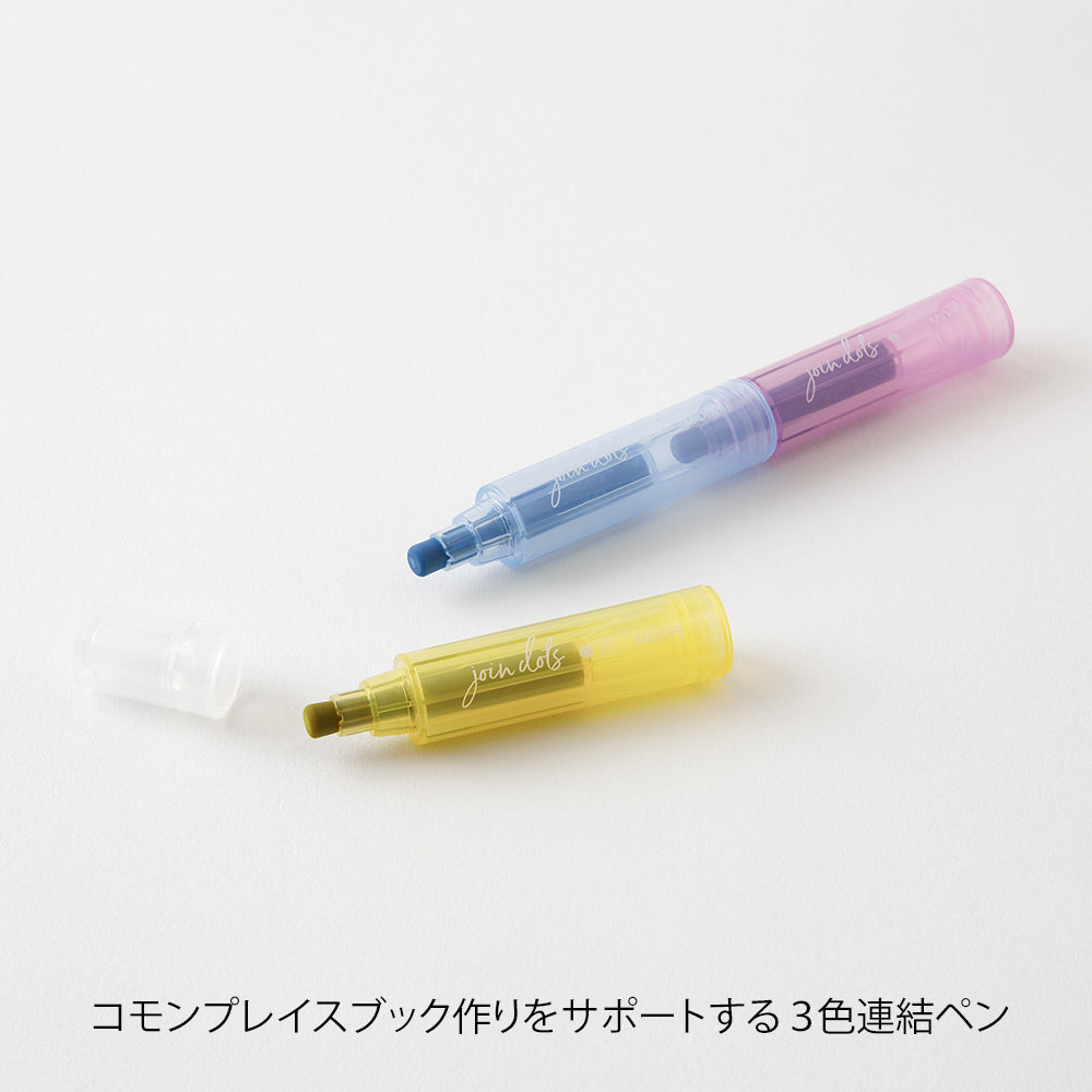 Midori Join Dots Connecting Pen in Pastel — Midori connecting pen — premium stationery and lifestyle, at Cityluxe Singapore