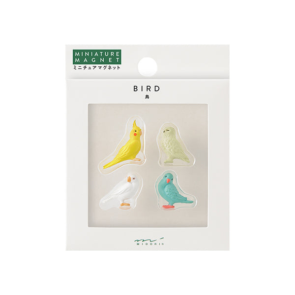 Midori Miniature Magnet in Bird B (Set of 4) — Midori magnet — premium stationery and lifestyle, at Cityluxe Singapore