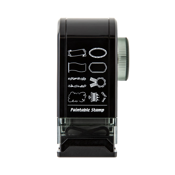 Midori Paintable Rotating Stamp Dial in Decoration — Midori rubber stamp — decorative stamp for journaling and paper craft, at Cityluxe Singapore