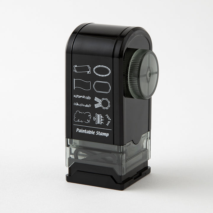 Midori Paintable Rotating Stamp Dial in Decoration — Midori rubber stamp — decorative stamp for journaling and paper craft, at Cityluxe Singapore