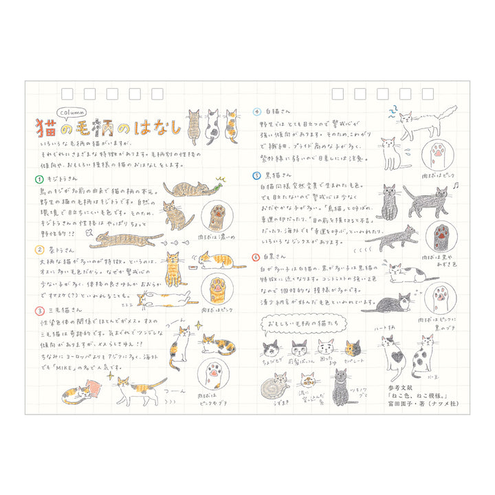 Midori Medium Calendar Ring Cat 2027
